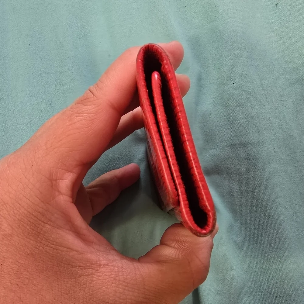 Louis Vuitton Red Epi Leather Wallet